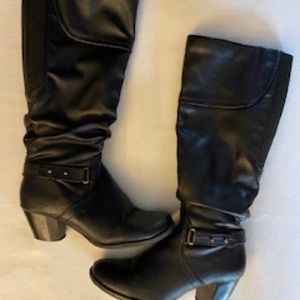 Black tall boots